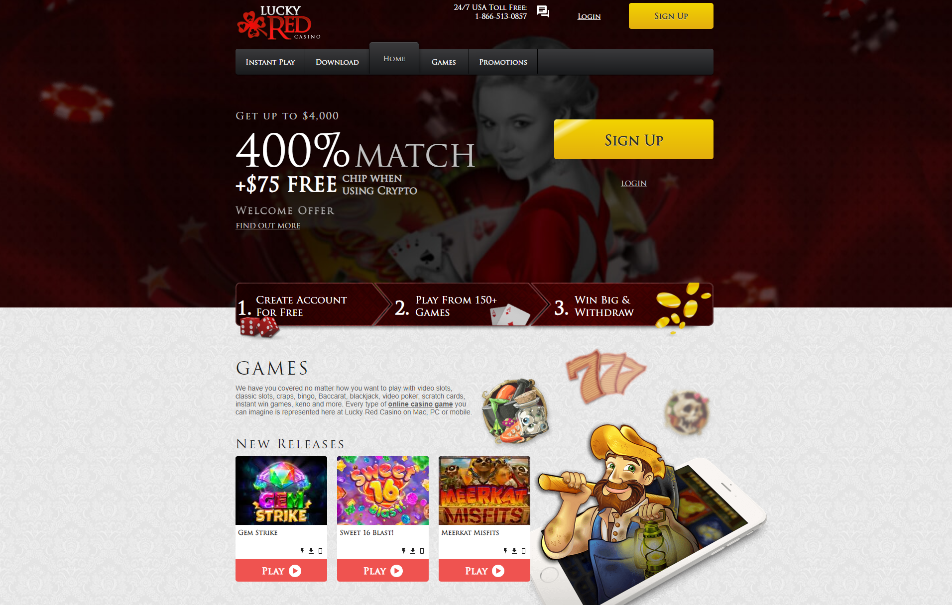Lucky Red Casino Review and Bonus Codes