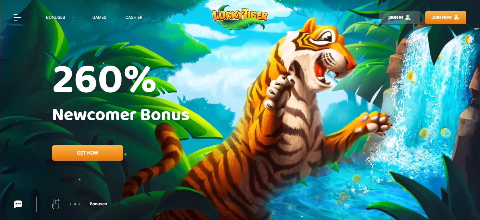 Lucky Tiger Casino Review with No Deposit Bonus