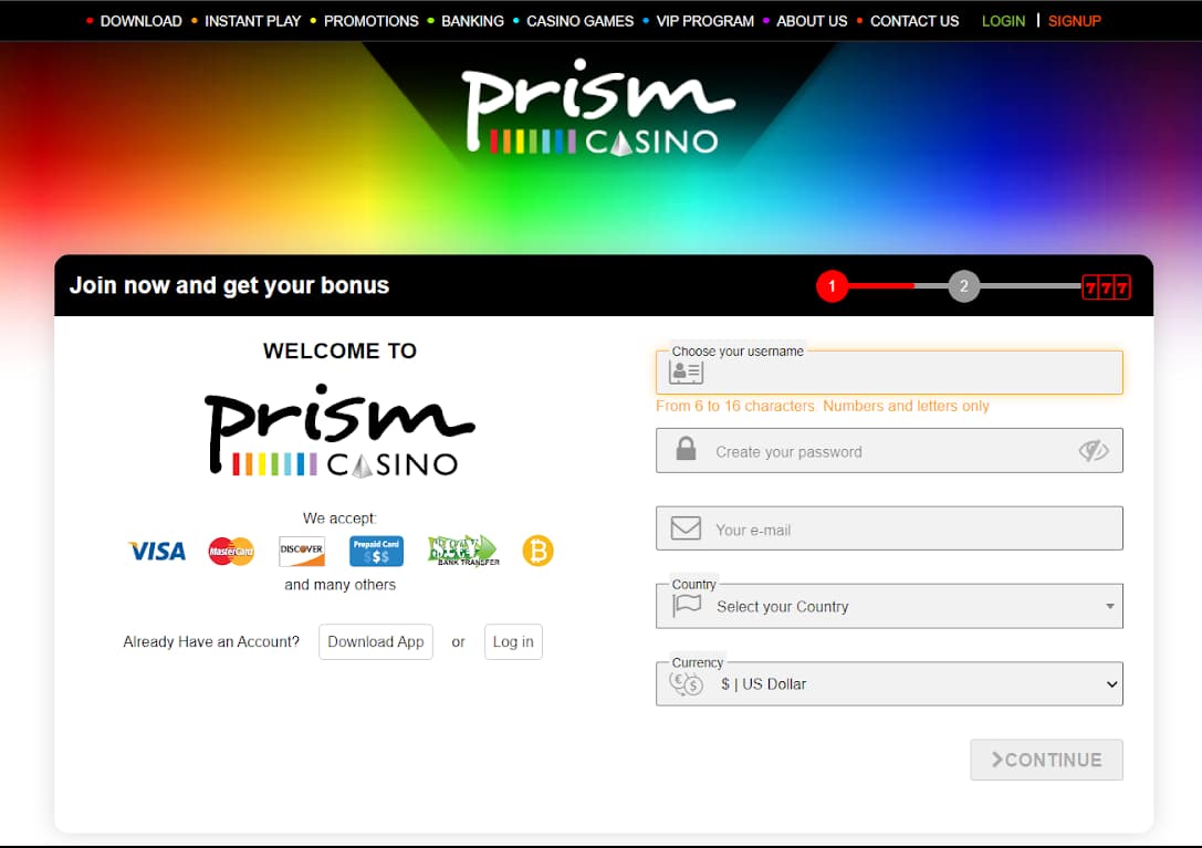 Prism Casino No Deposit Bonus Codes & Review