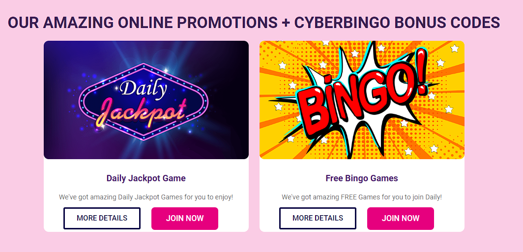 Bonuses & Promo Codes at CyberBingo.com