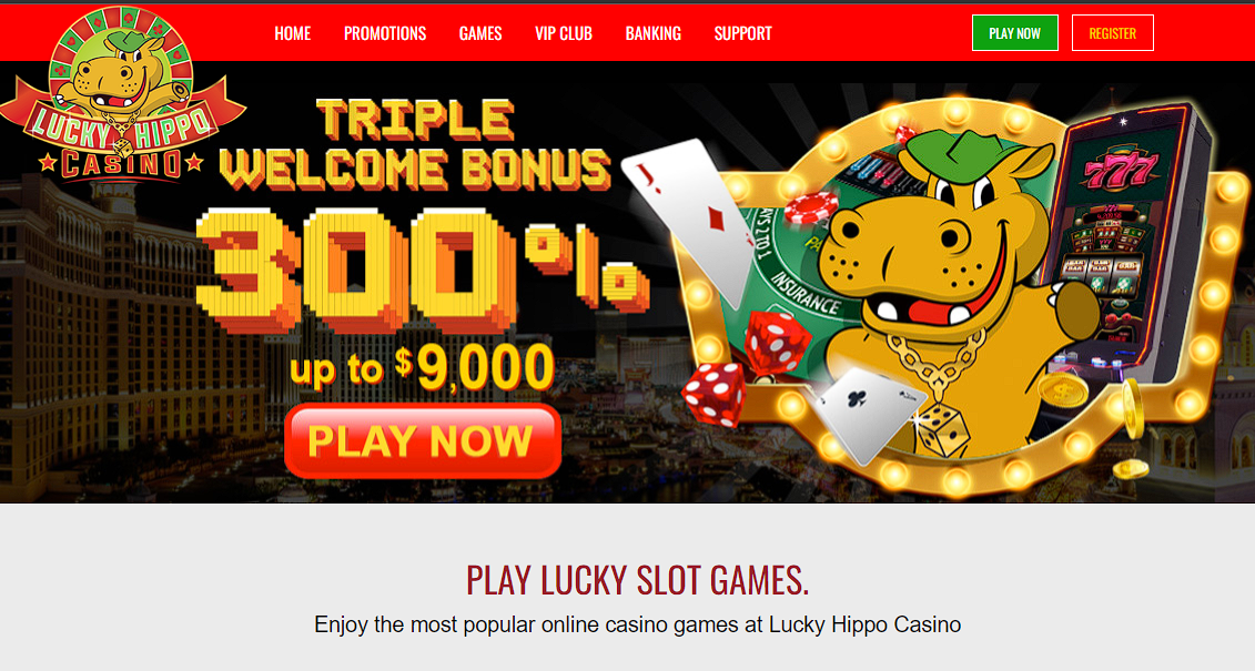 Lucky Hippo Casino Review with No Deposit Bonus