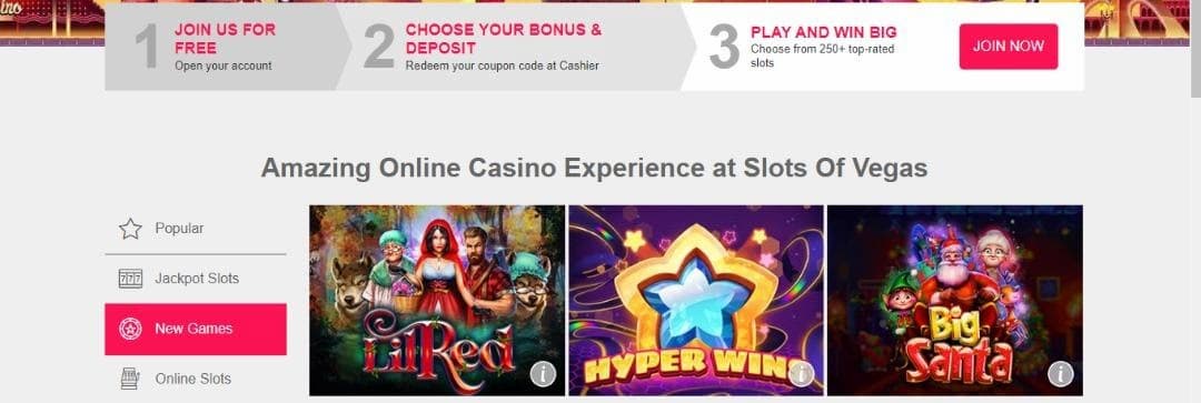 Slots of Vegas Review with No Deposit Bonus 