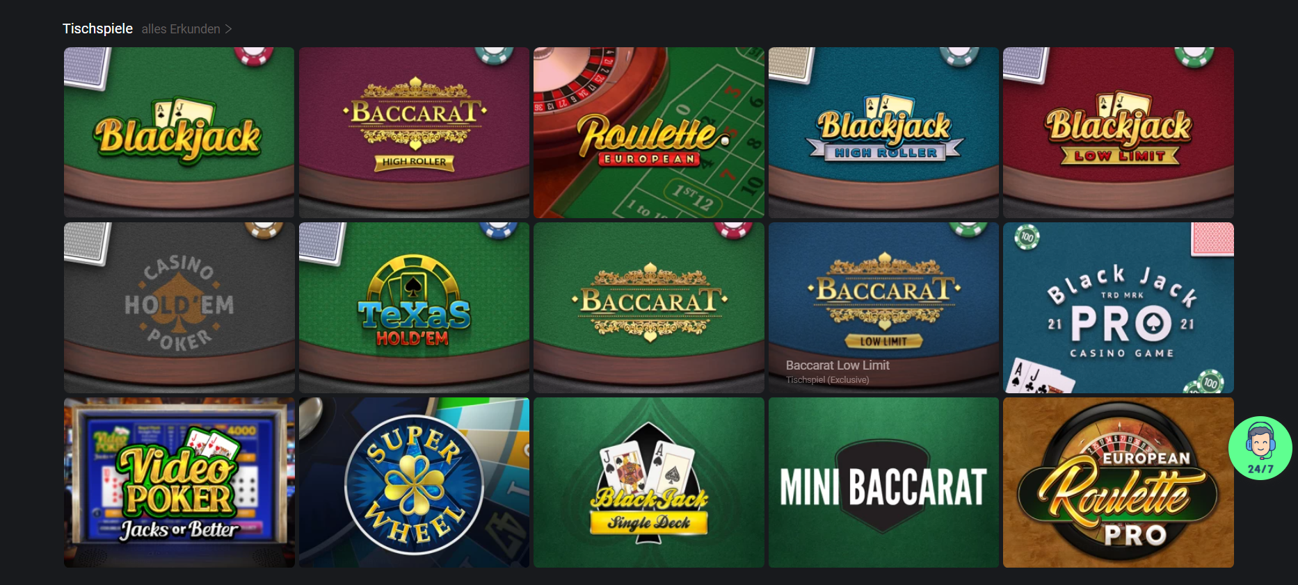 one casino table games