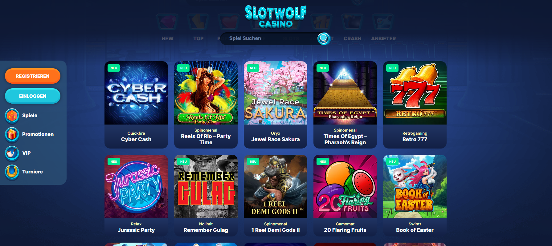 Slotwolf Casino Erfahrungen & Test mit Bonus ohne Einzahlung