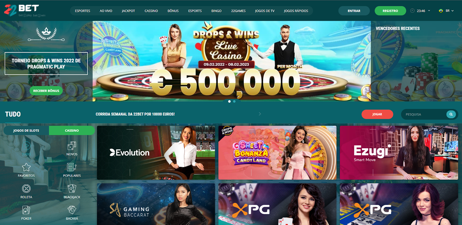 22bet Casino Avaliacao & Reseña Com Codigo Promocional