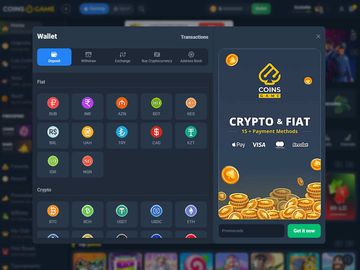 Coins Game Casino Review